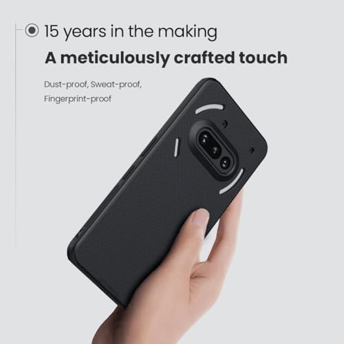 Case for Nothing Phone 3A Cover, Matte Surface Soft Cases [Ultra Thin] [Scratch-Resistant] TPU Protective Case Soft Mobile Phone Case for Nothing Phone 3A 5G - Black