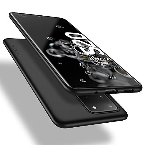 X-level Compatiable Samsung Galaxy S20 Ultra Case 5G, Slim Fit Soft TPU Ultra Thin S20 Ultra Mobile Phone Cover Matte Finish Coating Phone Case for Samsung S20 Ultra/S20 Ultra 5G - Black