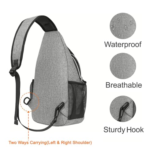 Azonee Sling Backpack, Multipurpose Crossbody Shoulder Bag for Travel, Hiking, and Daypack, Unisex for Outdoor Sports, Office, and Business