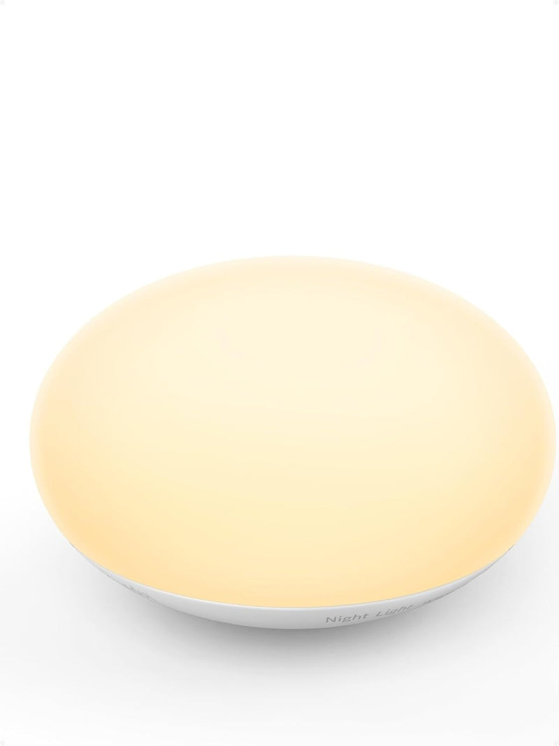 EASZZZ Baby Night Light, Nursery Night Lamp for Breastfeeding, Soft BPA Free Silicone Touch Night Lamp, Eye Caring, Easy Flip Design, Stepless Dimming, 1-Pack