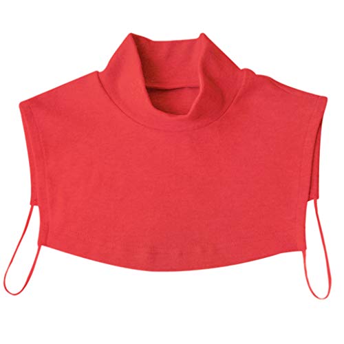 GIMEVAR Men And Women Knitting Fake Collar Islamic Hijab Extensions Neck Chest Back Cover Modal Scarf Half Muslim Collar Fashion Solid Color Fake Collar Clothes Accessories