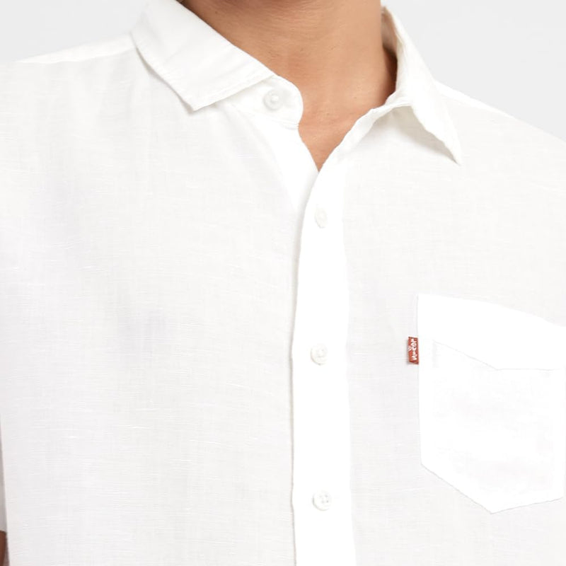 mens S/S Single Pocket Shirt Shirts (pack of 1) - Powder White