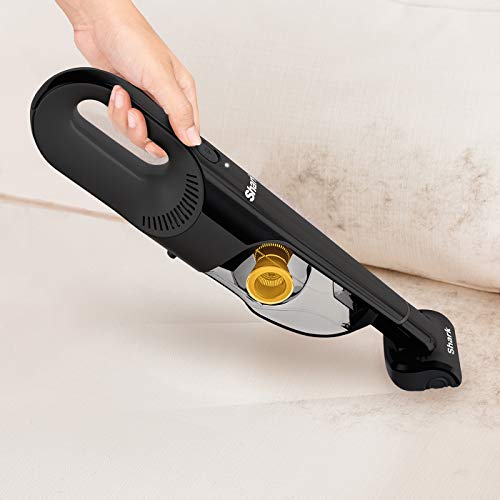 Shark Handheld Cordless Vacuum Cleaner with Pet Tool, Crevice Tool & Dusting Brush, 80 W, 0.45 liters, 10 Minute Run-Time, Washable Filter, Black & Yellow, CH950UKT