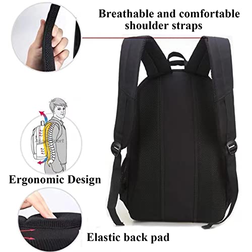 Qiccijoo Laptop Backpack for Men & Women Business Travel Backpack with Usb Charging Port College School Computer Backpack Fits 15.6 Inch Laptop Notebook