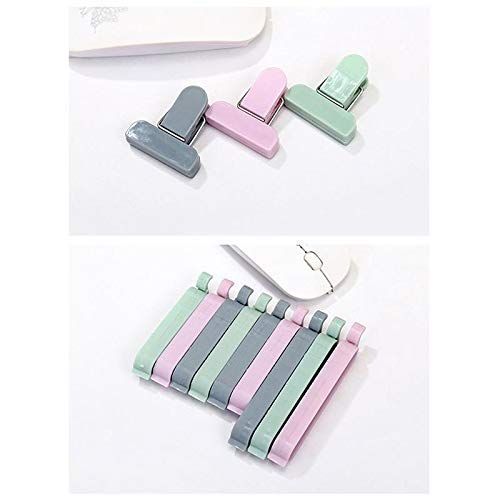 Snack Sealing Clip Plastic Bag Holder (Pack of 12, Mixed Color)