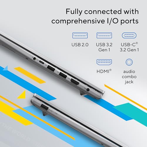 ASUS Vivobook 14 13th Gen Intel Core i5-1334U/8GB RAM Upto 4.6GHz/512GB SSD/Intel UHD Graphics/14 Inch FHD(1920x1080)/HD Camera/Windows 11 Home/English - Arabic keyboard - X1404VA-NK884W