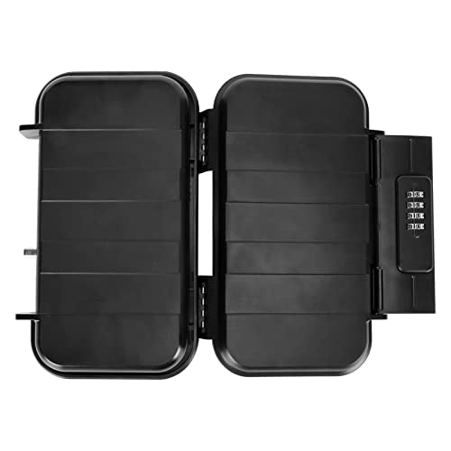 Zudoo Gun Safe Lock Box, Portable Security Case, Mini Travel Safe Box Kit with 4 Digit Password Combination Lock, Waterproof Key Lock Box for Beach Dormitories, Travel, Hotels