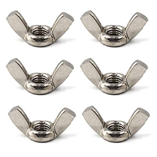 SeeRaphee 304 Stainless Steel Butterfly Wing Nut Set,Hand Twist Tighten Hardware Nut Fasteners Parts M10 Panxiang06