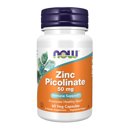 Now Foods Zinc Picolinate, 50 mg 60 Veg Capsules