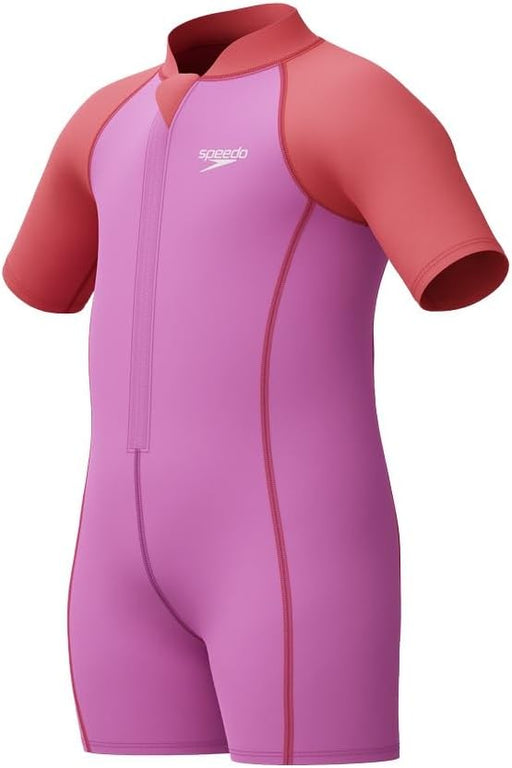 Girl's Learn to Swim Neoprene Wetsuit Swimming Lessons, Soft Touch, Neoprene Swimwear (pack of 1) - PINK
