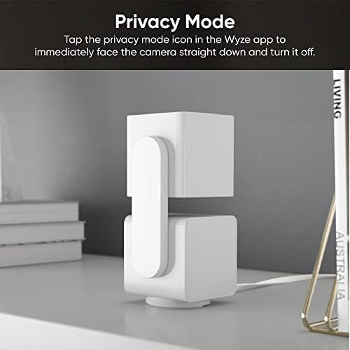 WYZE Cam Pan v3 Indoor/Outdoor IP65 1080P 360° Pan/Tilt/Zoom Wi-Fi Smart Home Security Camera with Motion Tracking for Baby & Pet, Color Night Vision, Works with Alexa & Google Assistant, White