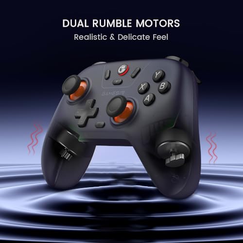 GameSir Nova Lite 2.4g Wireless Controller for Windows PC, iPhone, Android, Switch & Steam Deck, Bluetooth Controller Gamepad with Hall Effect Trigger,Turbo,Rumble Vibration (Nova Lite Purple)