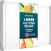 Belwares Large Cutting Boards for Kitchen - Dishwasher Safe Non-Slip Cutting Boards with Juice Grooves, Easy Grip Handles - Large and Thick Chopping Board Grey