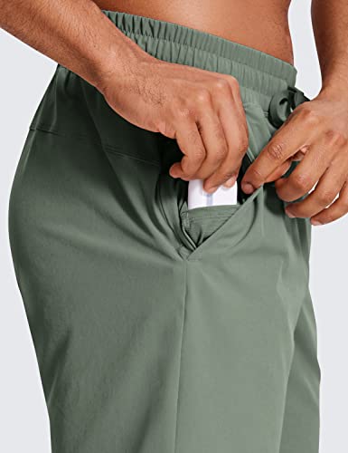 CRZ YOGA Men's Linerless Workout Shorts -9'' Quick Dry for Running Sports Athletic Gym with Pockets