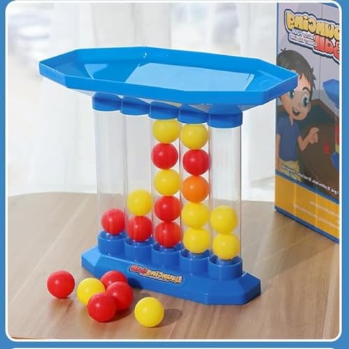 Family Party Bounce Ball Game, Jumping Connect Ball Board Game, Perfect for Parent-Child Interaction, Travel, Outdoor Fun, and Parties, 4 in a Row Educational Tabletop Game for Kids and Adults