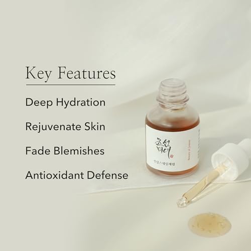 Beauty of Joseon Revive Serum Snail Mucin Ginseng Hydrating Repairing Peptide Facial Moisturizer, Dark Spot Acne Scar Dull Skin Fine Lines, Korean Skin Care for Men and Women, 30ml