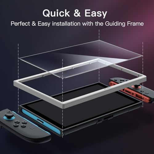 JETech Screen Protector for Nintendo Switch 2 2025, 9H Tempered Glass Film with Easy Installation Tool, Anti-Scratch, HD Clear, 2-Pack