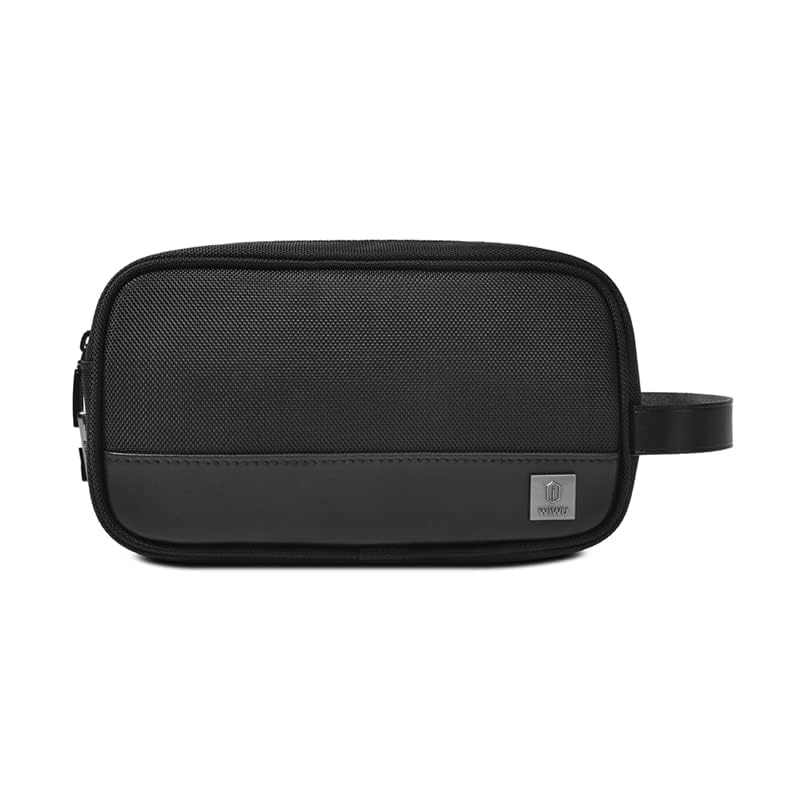 WiWU Black HaliAnti-Theft Travel Organizer Pouch - Waterproof Electronics Storage Bag for Mobile Phones, Cables, Gadgets and Others with Anti-Theft Lock, Portable and Lightweight, 240x140x70mm