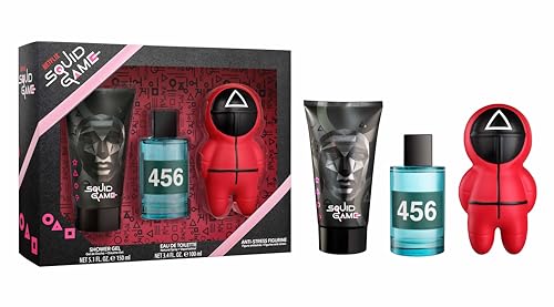 Air-Val Netflix Squid Game Edt 100 ml + Shower Gel 150 ml + Anti-Stress Figurine Gift Set