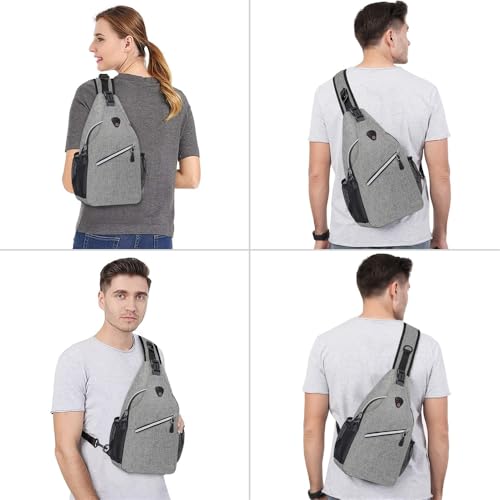 Azonee Sling Backpack, Multipurpose Crossbody Shoulder Bag for Travel, Hiking, and Daypack, Unisex for Outdoor Sports, Office, and Business