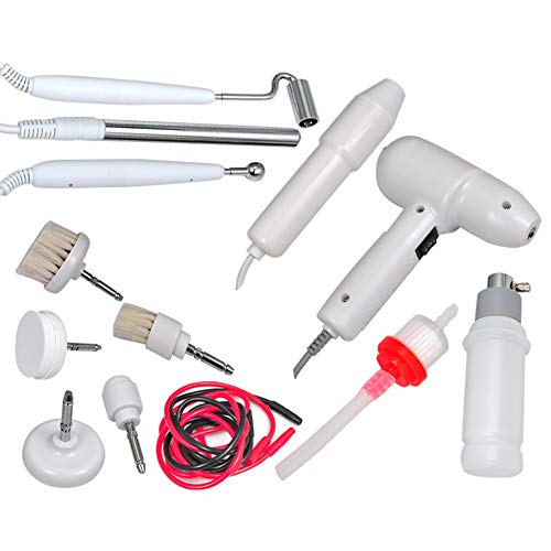 ZZYYZZ Portable 5 in 1 Multifunction Facial Machine Galvanic, High Frequency Galvanic Facial Brush, Massage Brush, Vacuum Extractor, Spray Diffuser