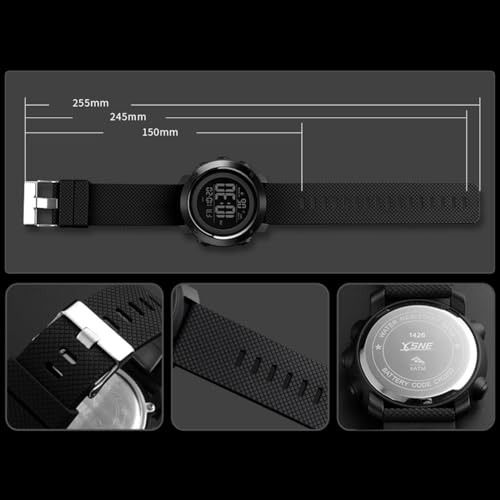 Boys Watch Digital Sports Waterproof Military Back Light Teenager Watch (Age for 11-15) 1426