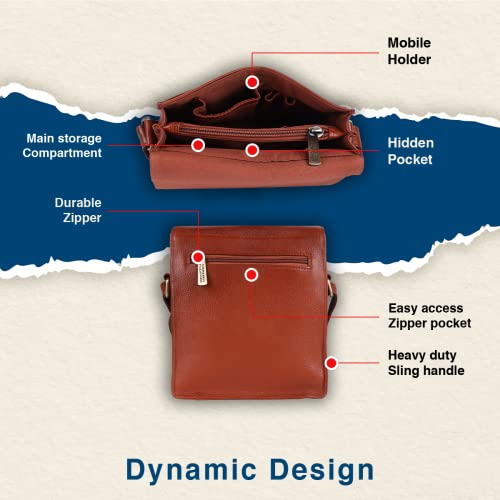 HAMMONDS FLYCATCHER Unisex-Adult Genuine Leather Messenger Bag Slings Bag|Sb1159