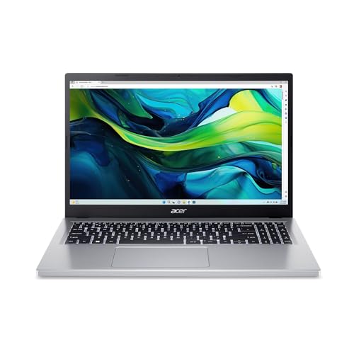 Acer Aspire Go 15 Slim Laptop with 15.6" FHD IPS/Intel i3-N305 /8GB LPDDR5 RAM/128GB SSD/Windows 11 Home/English KB/Silver