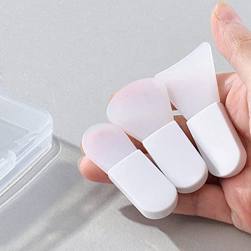 KASTWAVE Face Mask Applicator Brushes, Mini Makeup Spatula Portable Beauty Tools Set for Facial Mud, Cosmetic Mask, Facial Clay, Eye Mask, Body Lotion, Body Butter, Serum, Cream(3PCS)
