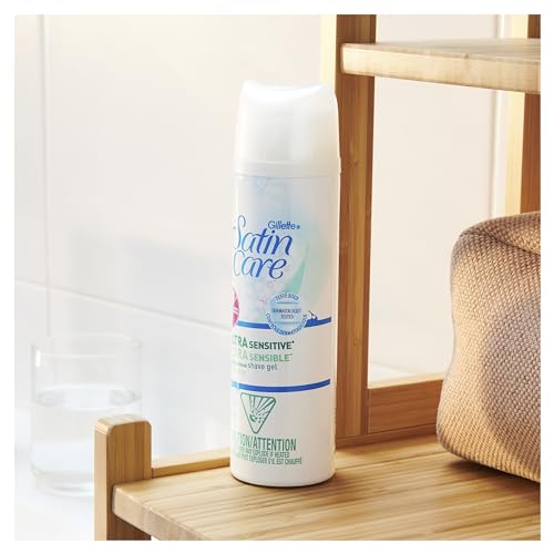 Gillette Venus Satin Care Women's Shave Gel, Ultra Sensitive, 7 Ounce, Pack of 2