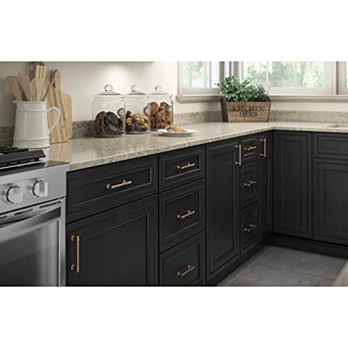 Franklin Brass Straight Bar Cabinet Pull, Champagne Bronze, 4 in (102mm) Drawer Handle, 10 Pack, P29617Z-CZ-B