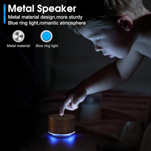 Aputue Portable Bluetooth Speaker, Mini Bluetooth Speaker with Built-in-mic, Hd Sound and Bass, Portable Speakers with Bluetooth 4.2, Pocket Speaker for Iphone, Android Smartphone and More