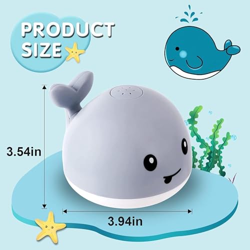 ELECDON Bath Fountain Toy 6-12 12-18 Months, Spray Water Pool Bathtub Toys for Toddlers 1-3 2-4 Infant Kid Baby 2 3 4 5 Shower Gifts