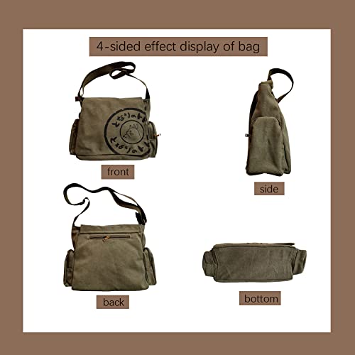 Men's Korean Canvas Bag Men's Shoulder Bag Men's Large Capacity Computer Casual Bag
