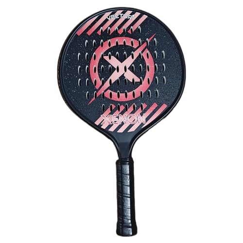 Vector Spin Max Platform Tennis Paddle by Xenon Paddle, Oversize Head, Even Balance Point, Medium Firmness Foam Core, Power and Control, 4.25??Grip
