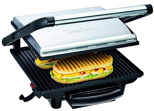 Tefal Inicio Panini Grill, 2000 Watts, Multi-Colour, Stainless Steel/Plastic, Gc241D28."Min 1 year manufacturer warranty"