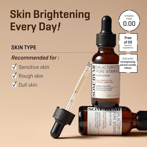 Some By Mi Galactomyces Pure Vitamin C Glow Serum | 30Ml | Daily Brightening Vitamin C Serum For Glass Skin | Improvement Of Skin Texture & Elasticity