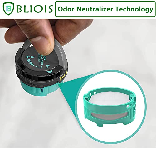 BLIOIS [4 Pack] Replacement for Shark Odor Neutralizer Cartridge, Odor Elimination Replacement for Shark Vacuum Cleaner Accessories AZ3002 HZ3002 And air purifier hp302. -1541fc3000,Teal