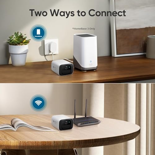 eufy Security C210 SoloCam, Wireless Outdoor Camera, 2K Resolution, No Monthly Fee, Wireless, 2.4 GHz Wi-Fi, HomeBase 3 Compatible
