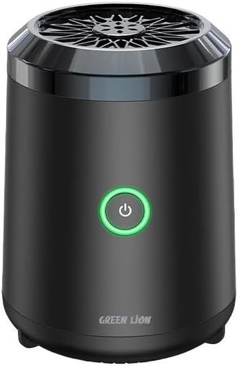 Green Lion Smart Bakhour Rechargeable Electric Car Incense Burner, USB-C Portable Mini Burner, Aluminum Alloy Design, Strong Power for Fast Burning, Long-Lasting Fragrance - Green