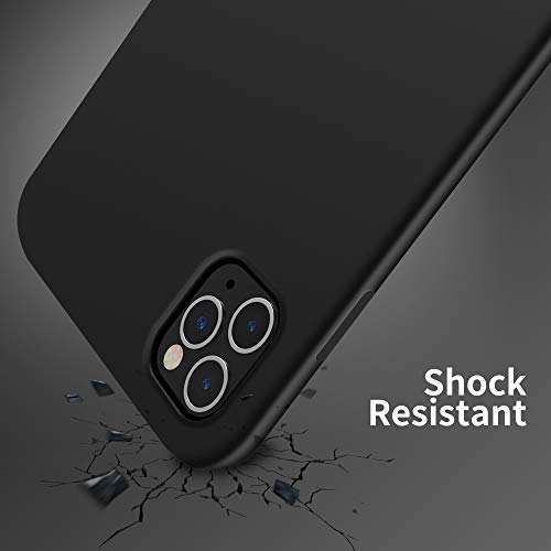 OTOFLY iPhone 11 Pro Case,Ultra Slim Fit iPhone Case Liquid Silicone Gel Cover with Full Body Protection Anti-Scratch Shockproof Case Compatible with iPhone 11 Pro (Black)