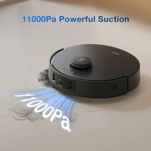 ECOVACS DEEBOT T30 Pro Omni Robot Vacuum Cleaner with Mop function Hot Water, 11000Pa Powerful Suction, TruEdge Adaptive Mopping, Zero Tangle, TrueDetect 3D 3.0, Black