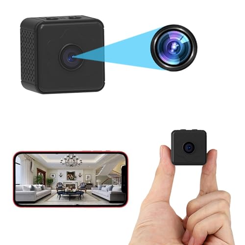 GOWENIC Cordless Wi Fi Small Camera, Indoor Security Camera with Phone APP, Night Version, 2 Way Talk, Motion Detection, Mini Camera