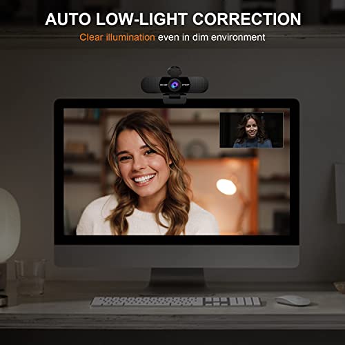 EMEET 1080P Webcam with Microphone, C960 Web Camera, 2 Mics Streaming Webcam, 90°FOV Computer Camera, Plug and Play USB Webcam for Online Calling/Conferencing, Zoom/Teams/Facetime/YouTube, Laptop/PC
