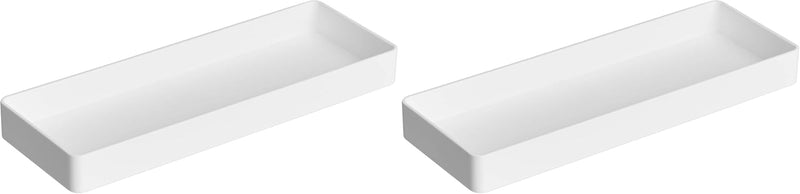 Sponsored Ad Amazon Basics Rectangular Plastic Organizer Accessory Tray, White - 23.8 x 8.3 x 2.5 cm (Pack of 2) Half Accessory Tray