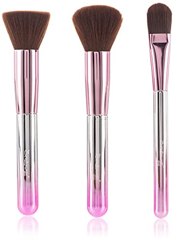The CrÃ¨me Shop 3 Pcs Makeup Brush Set. Set Includes: Foundation Brush, Blender Brush, Powder Brush. -Techicolor Dreams