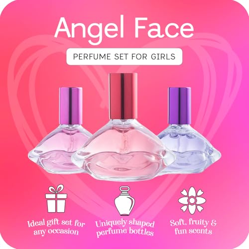 Scented Things Body Mist Perfume Gift Set For Kids, Pre-Teens, Tweens & Teen Girls | Fresh & Fun Scents | KISSES (3 Pack)