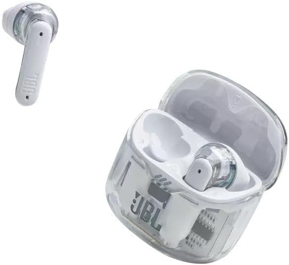 JBL Tune Flex True Wireless Noise Cancelling Earbuds, Pure Bass, ANC + Smart Ambient, 4 Microphones, 32H of Battery, Water Resistant & Sweatproof, Comfortable Fit - Blue, JBLTFLEXBLU