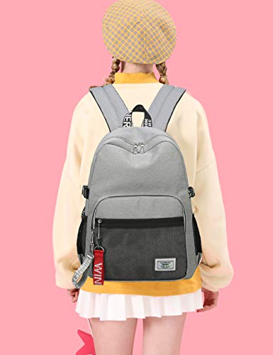 Classic Backpack Haversack Travel School Bag Student Simple Daypack Bookbag by Mygreen(Gray)