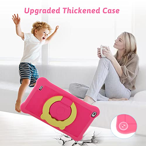 AEEZO Kids Tablet 7 inch WiFi Android 10 Tablet PC FHD 1024x600 IPS Screen, 2GB RAM 32GB ROM, Parental Control Tablet (Pink) (New Pink)